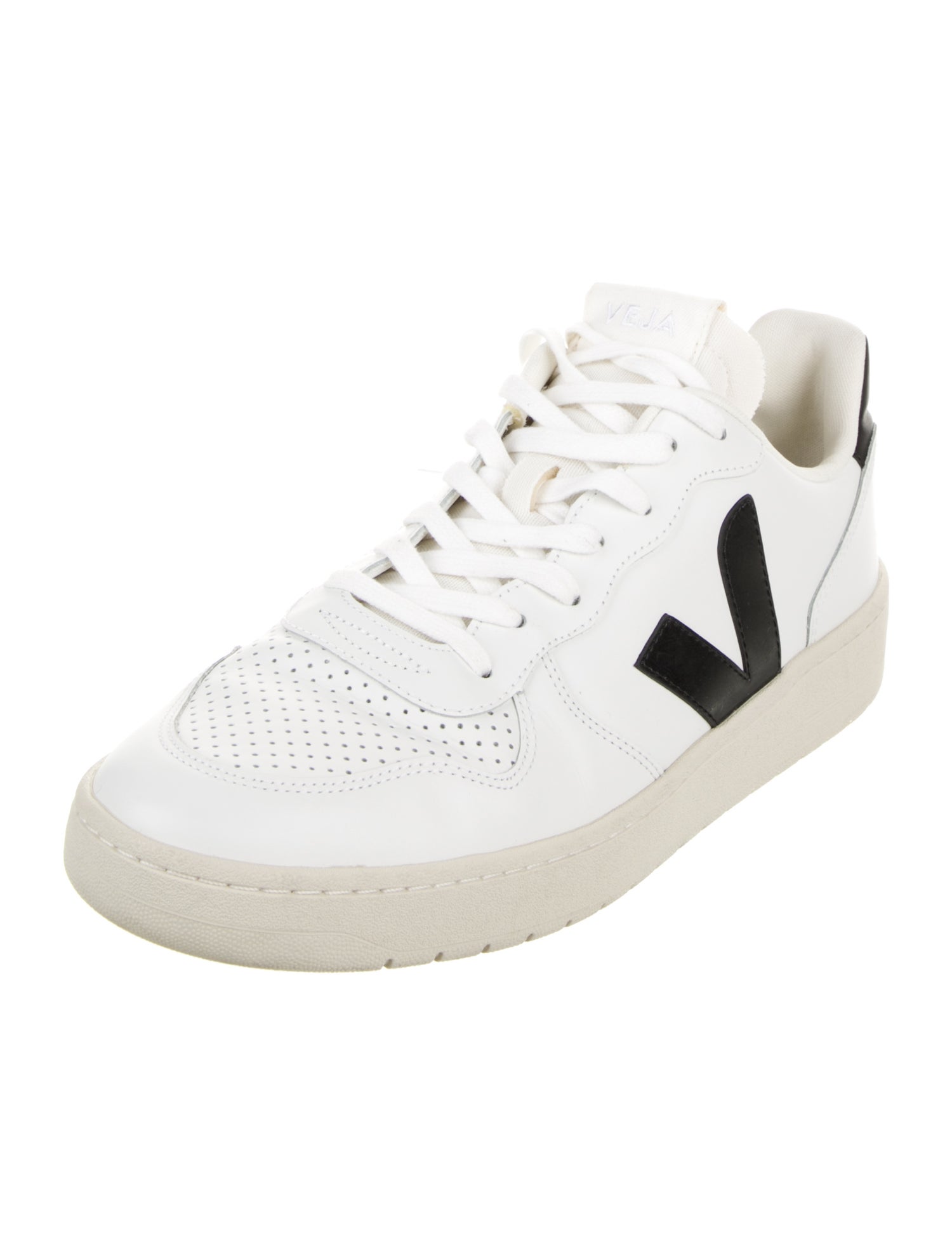 Veja Leather Graphic Print Sneakers