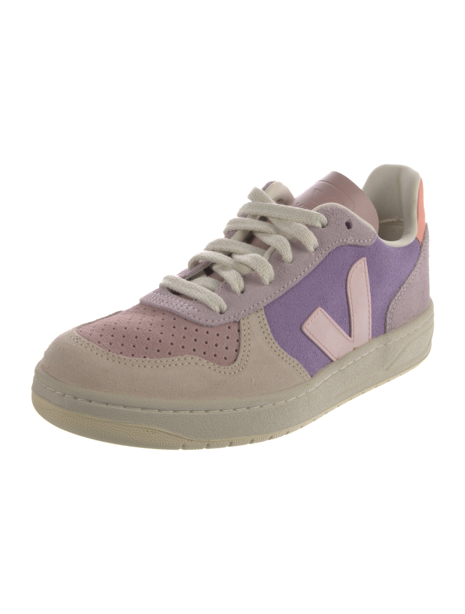 Veja Suede Colorblock Pattern Sneakers w/ Tags