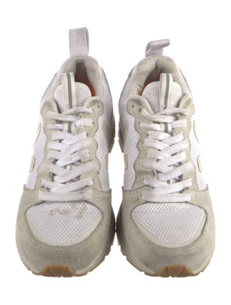 Veja Suede Colorblock Pattern Chunky Sneakers