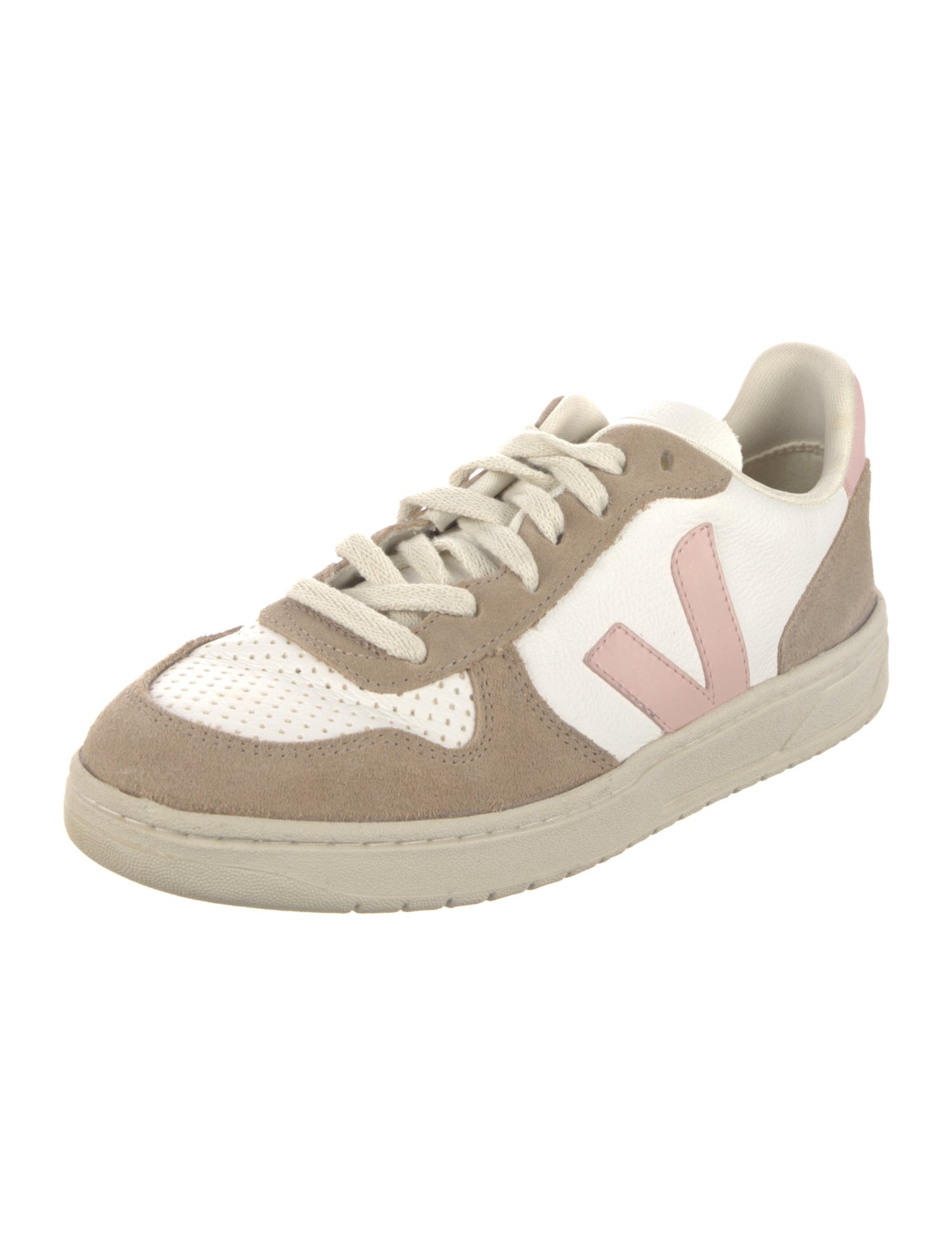 Veja Suede Colorblock Pattern Sneakers