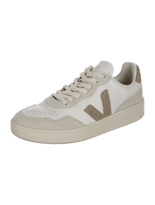 Veja Leather Colorblock Pattern Sneakers