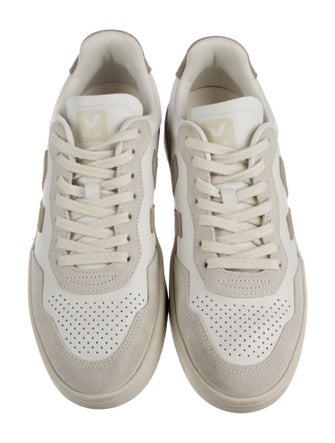 Veja Leather Colorblock Pattern Sneakers