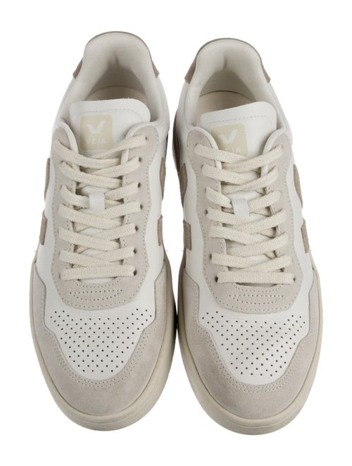 Veja Leather Colorblock Pattern Sneakers