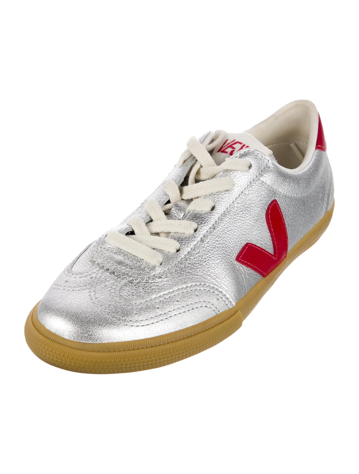 Veja Leather Graphic Print Sneakers
