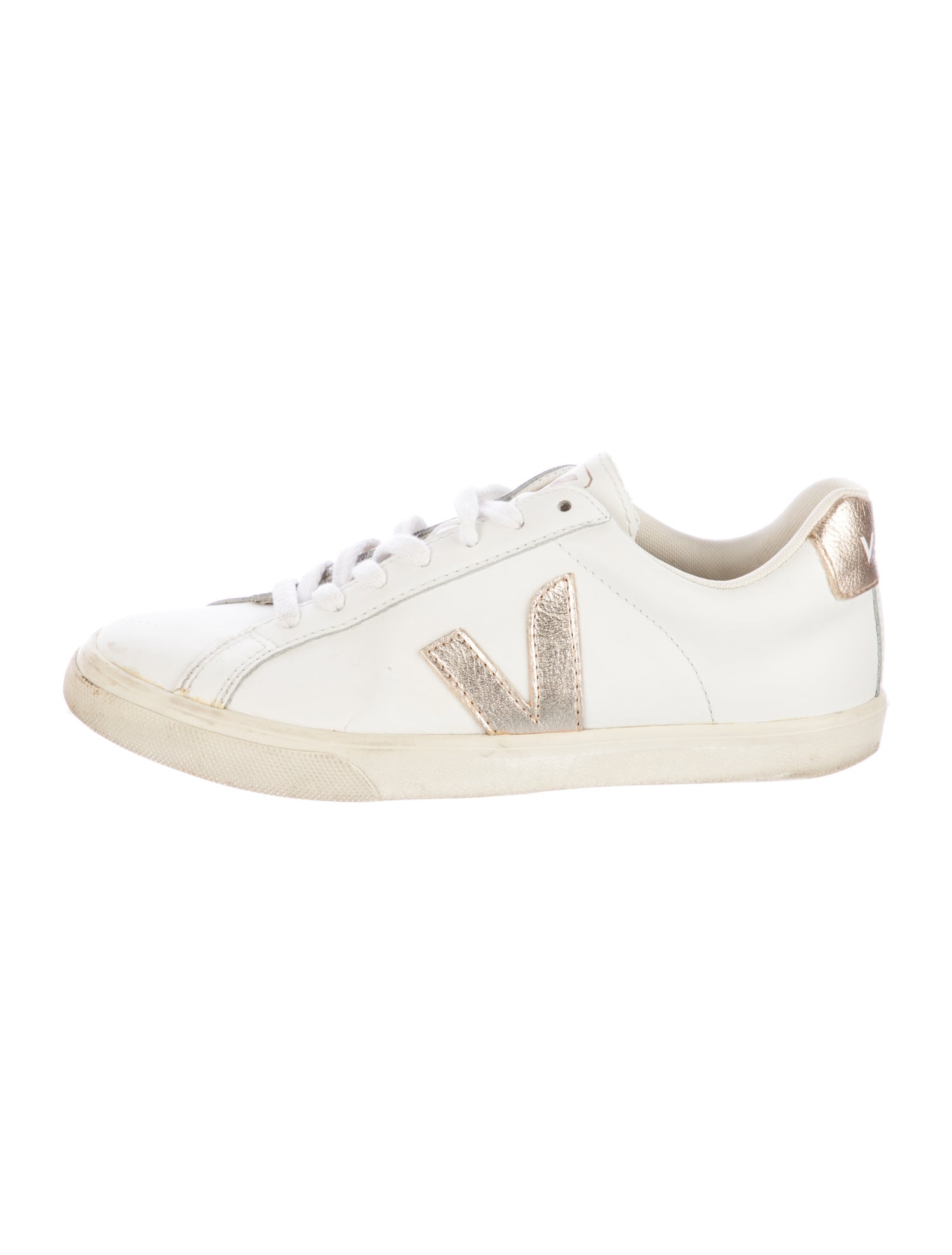 Veja Leather Graphic Print Sneakers