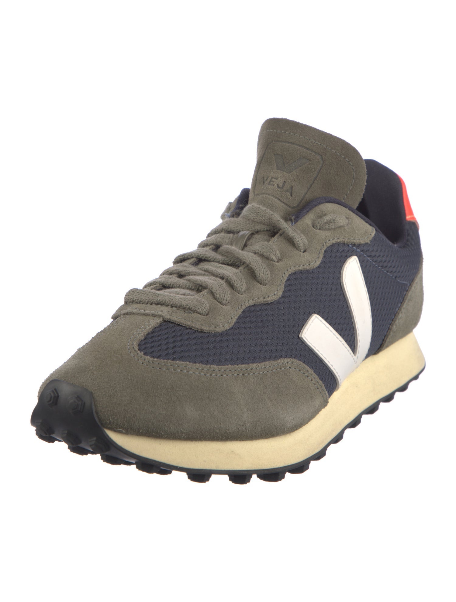 Veja Suede Colorblock Pattern Sneakers