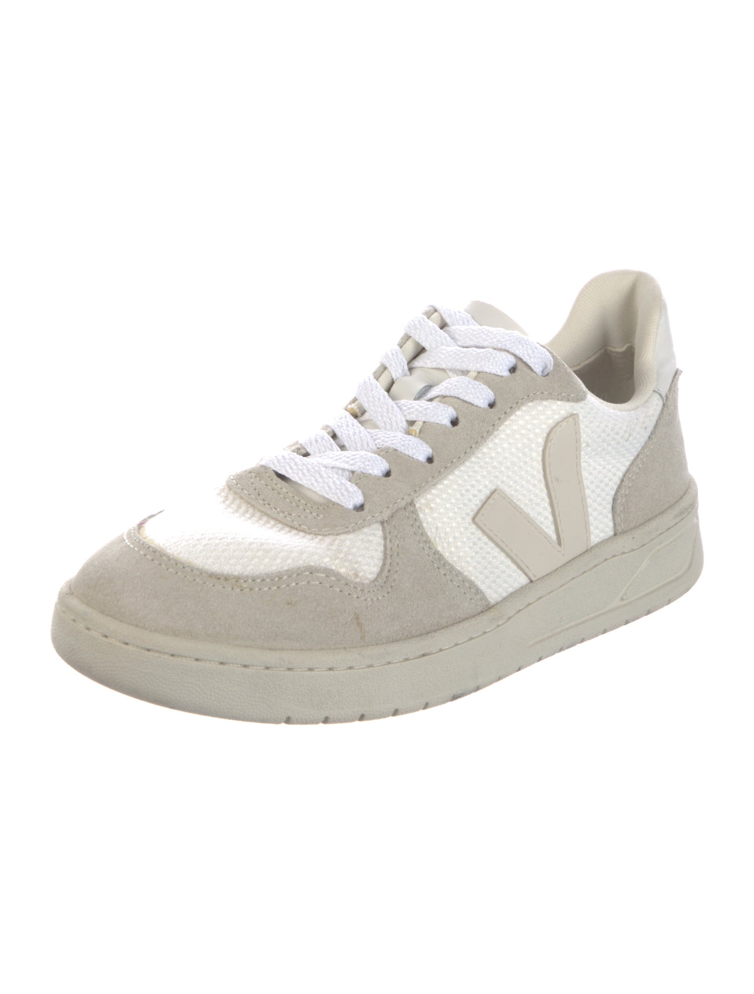 Veja Suede Leather Trim Embellishment Sneakers