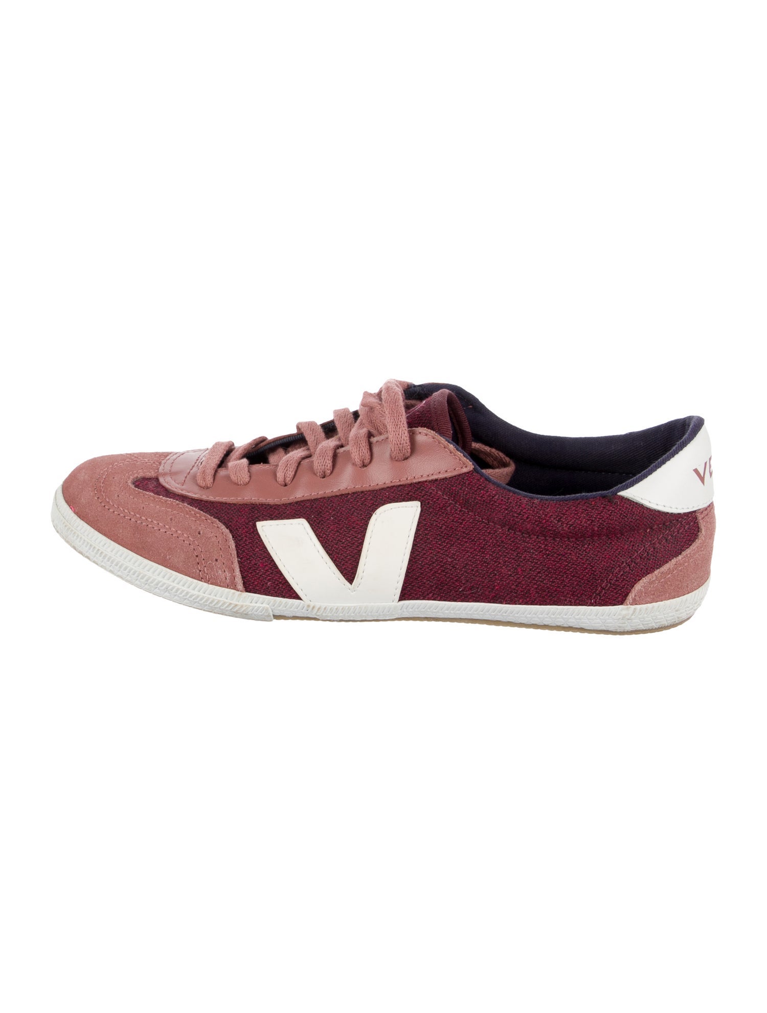 Veja Suede Colorblock Pattern Sneakers