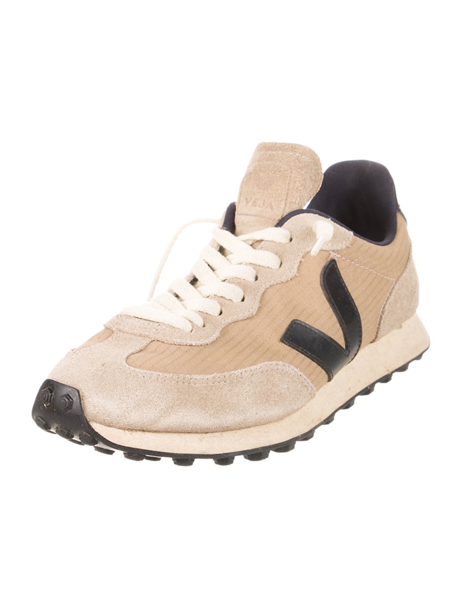 Veja Suede Colorblock Pattern Athletic Sneakers