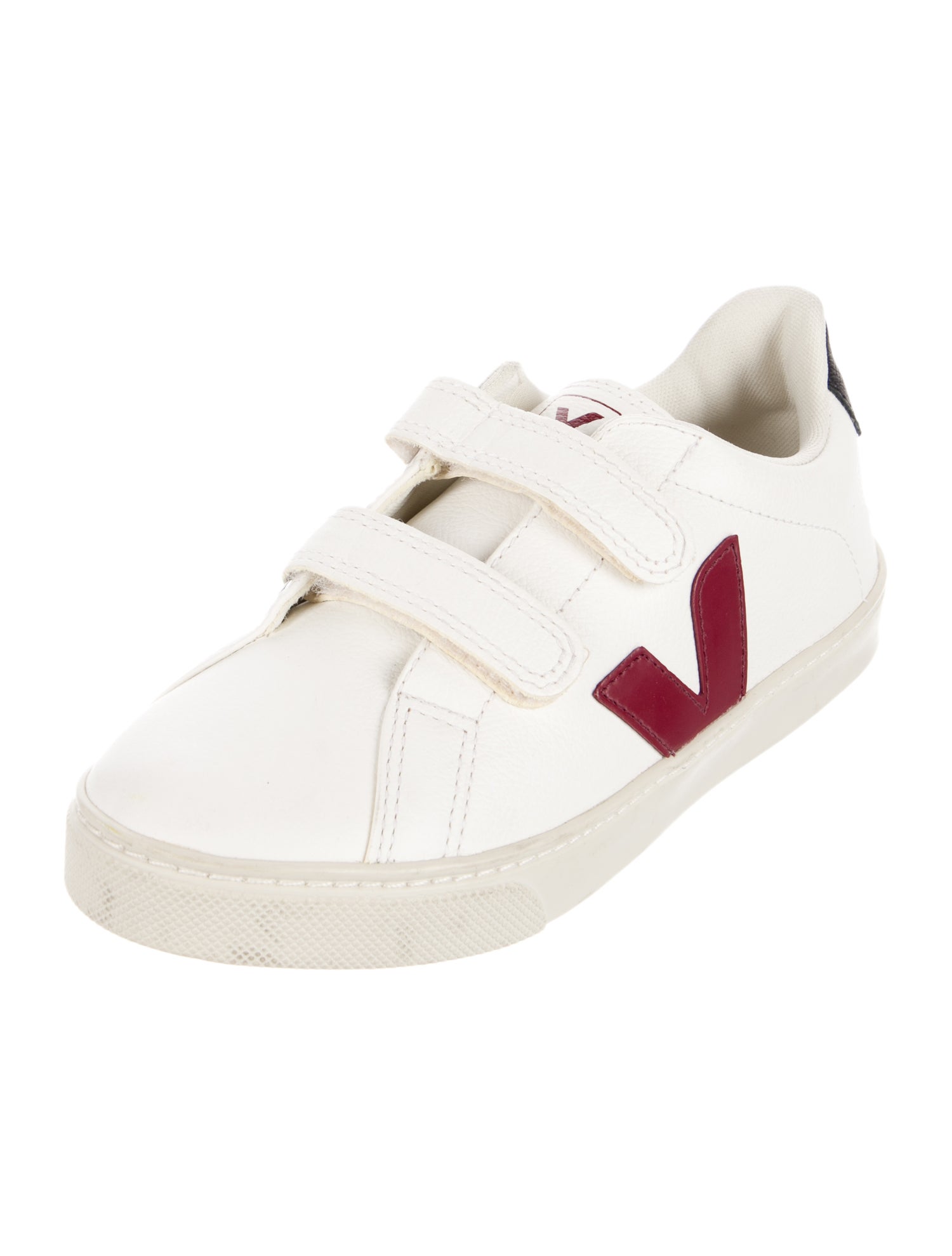 Veja Leather canvas suede embellishment sneakers