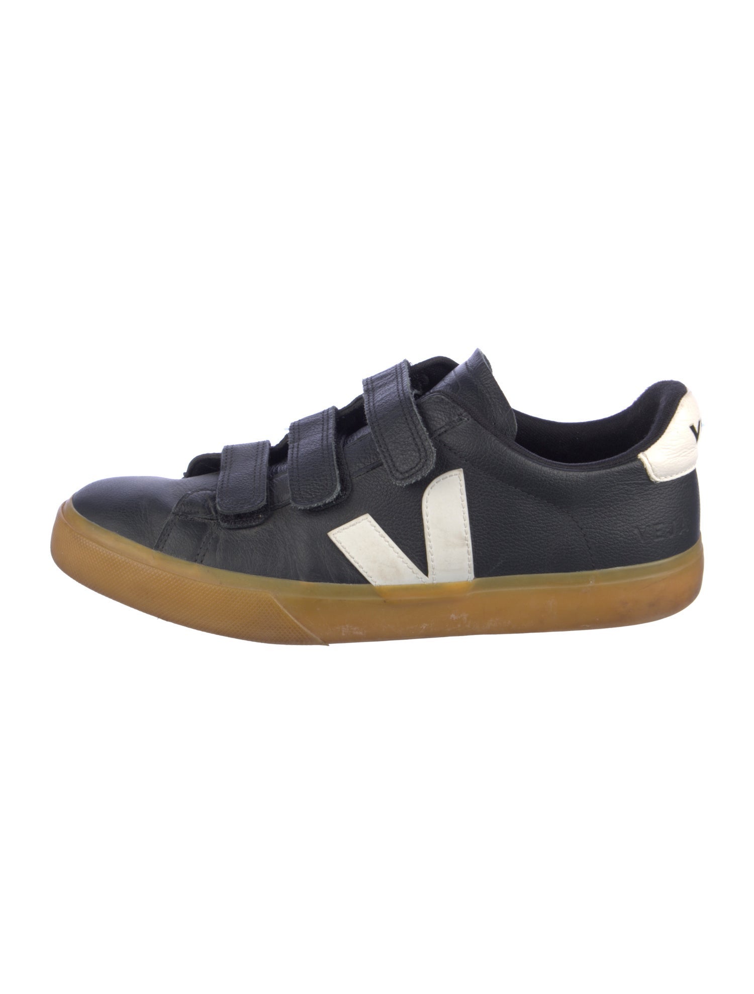 Veja Leather Colorblock Pattern Sneakers