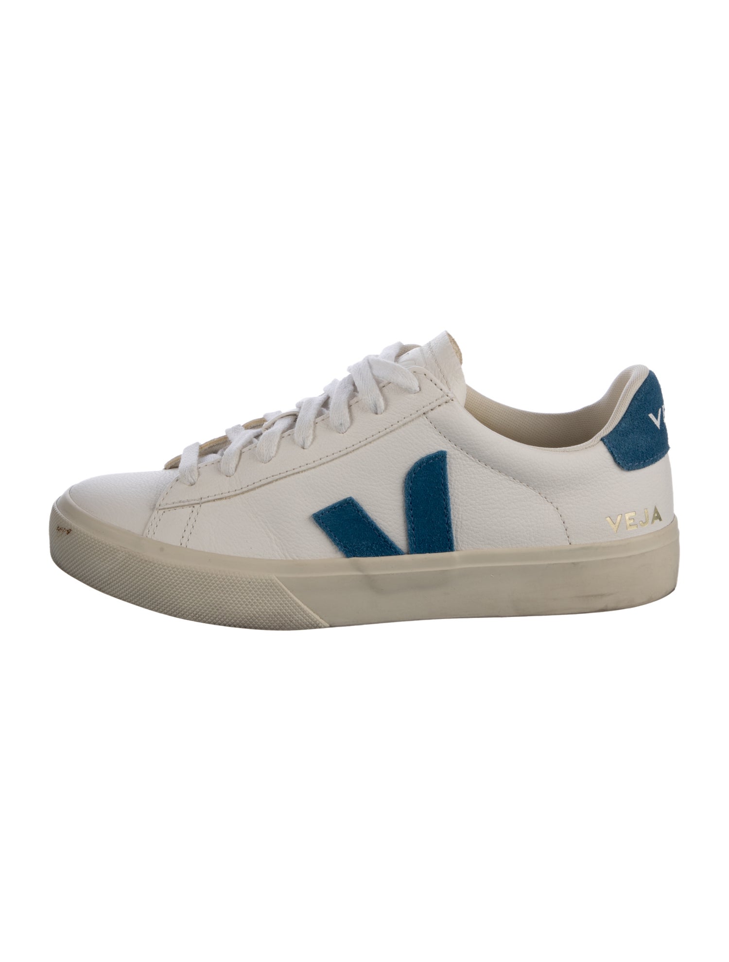 Veja Leather Colorblock Pattern Sneakers