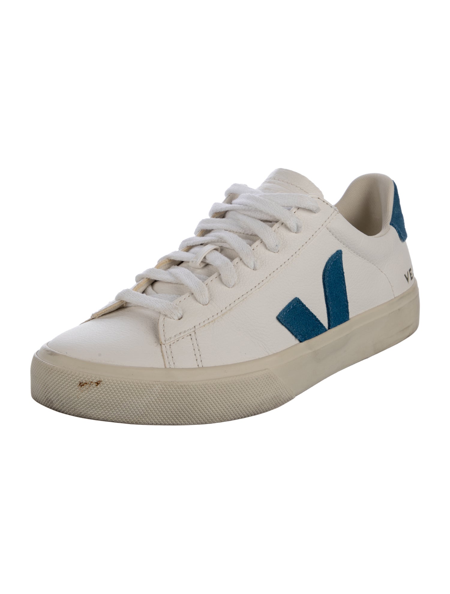 Veja Leather Colorblock Pattern Sneakers
