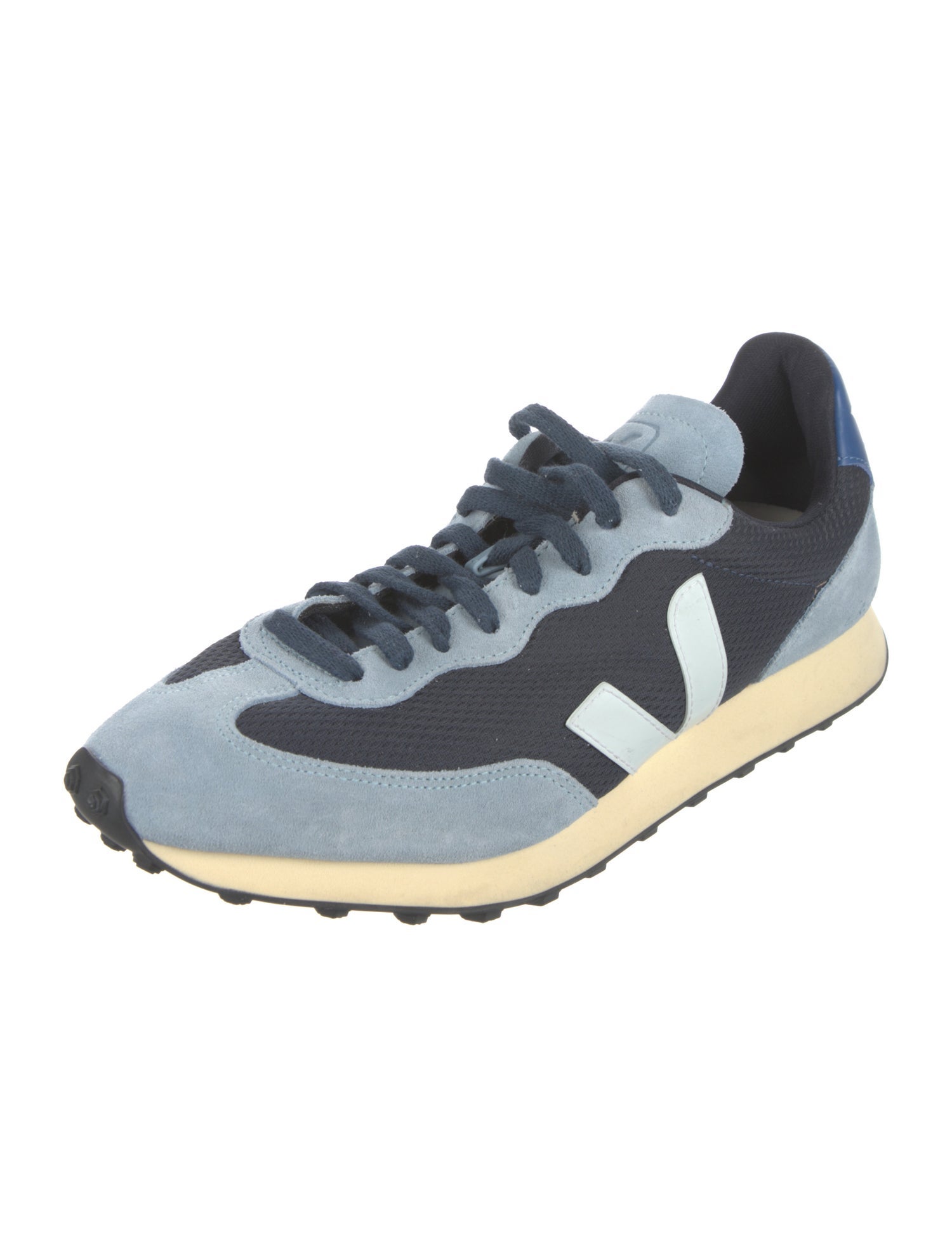 Veja Suede Colorblock Pattern Sneakers
