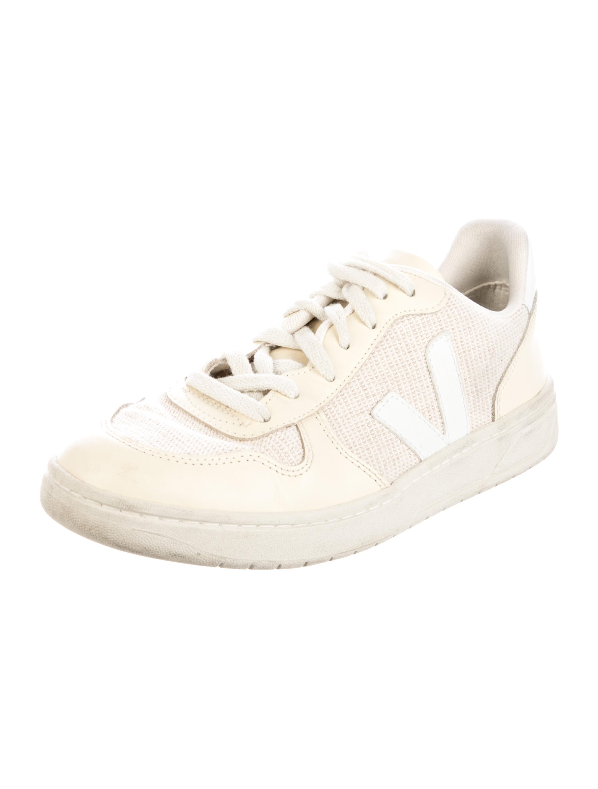 Veja Leather Patterned Sneakers