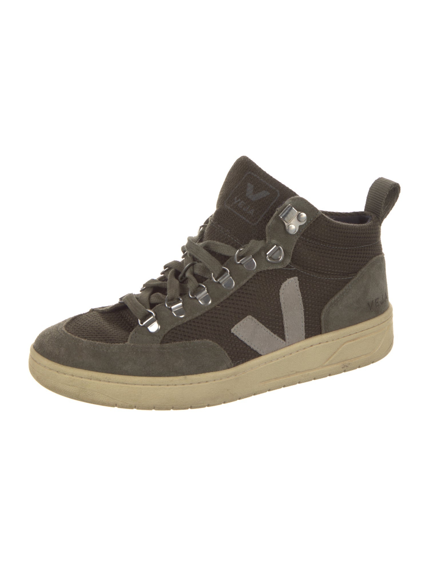 Veja Suede Colorblock Pattern Sneakers