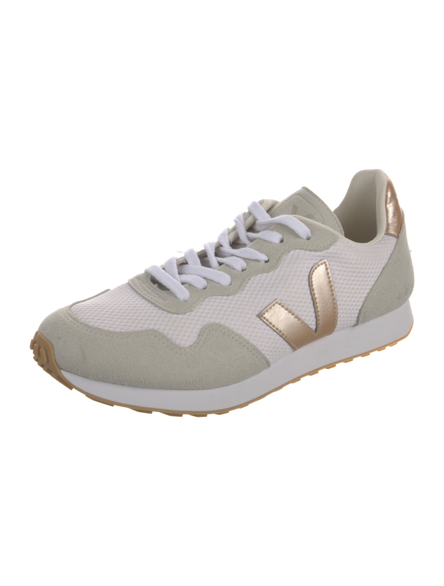 Veja Suede Colorblock Pattern Athletic Sneakers