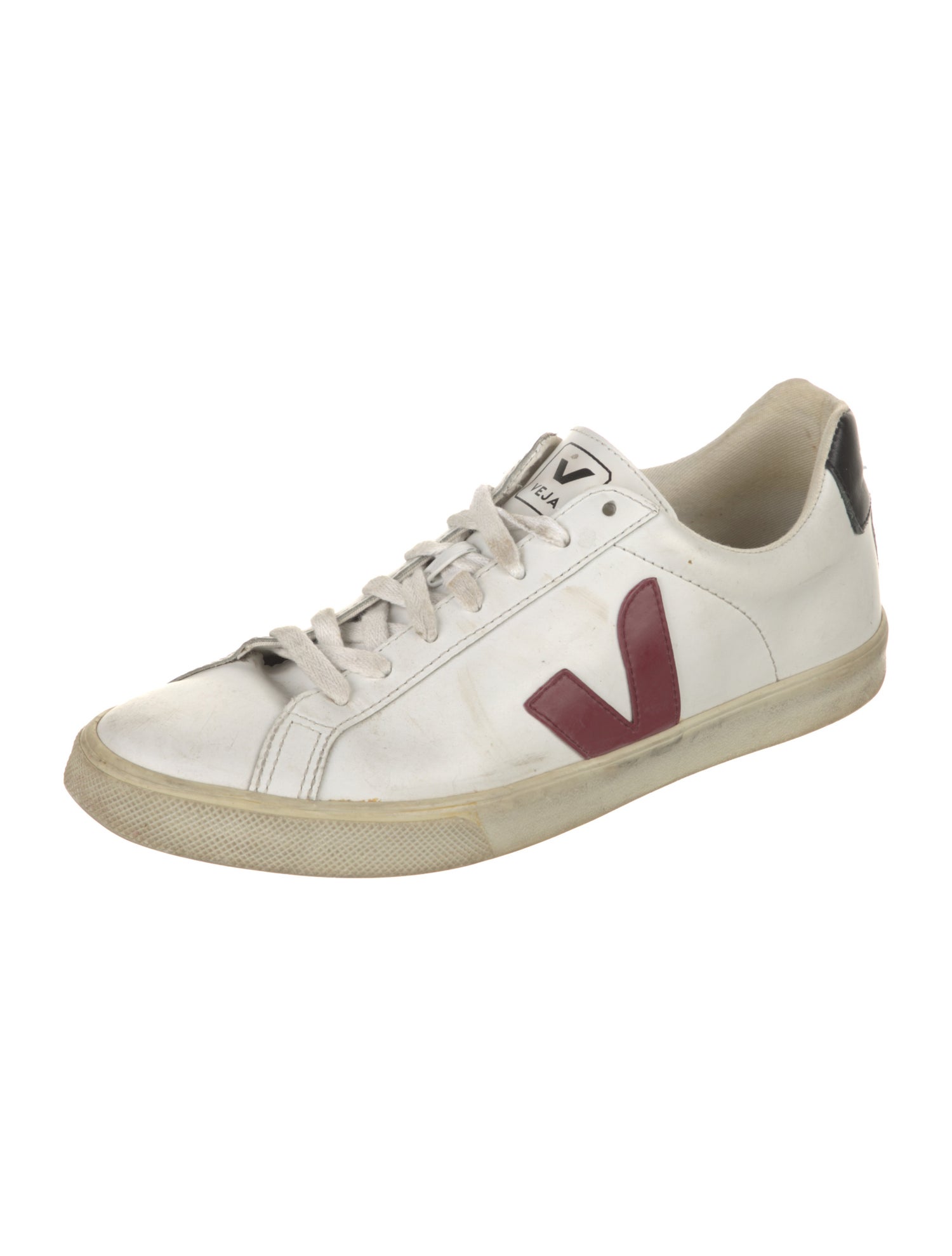 Veja Leather Colorblock Pattern Sneakers