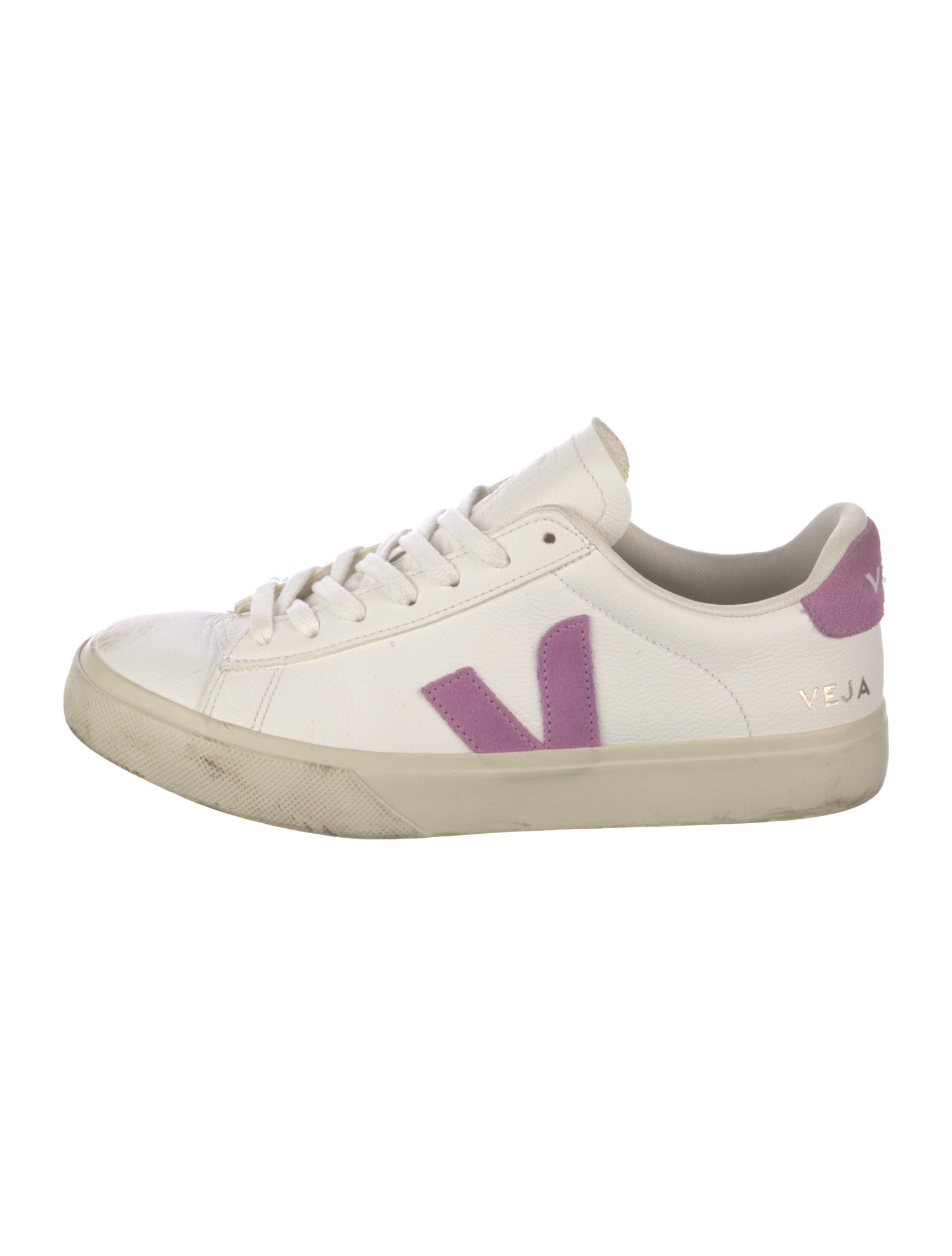 Veja Leather Colorblock Pattern Sneakers