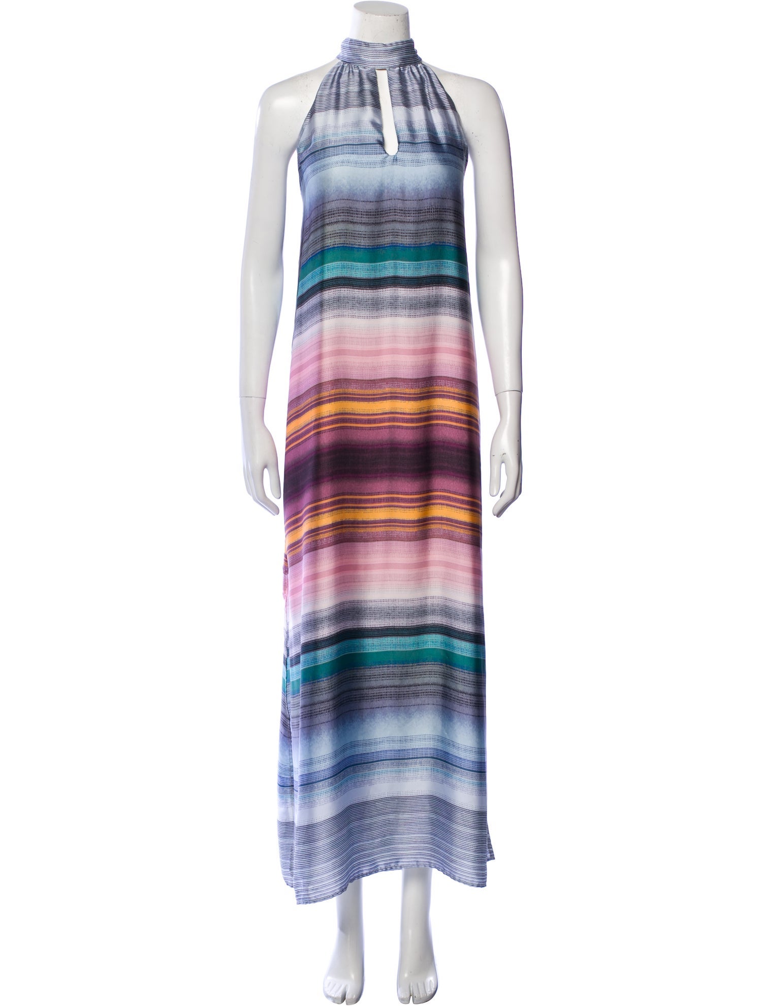 Waverly Grey Tie-Dye Print Long Dress