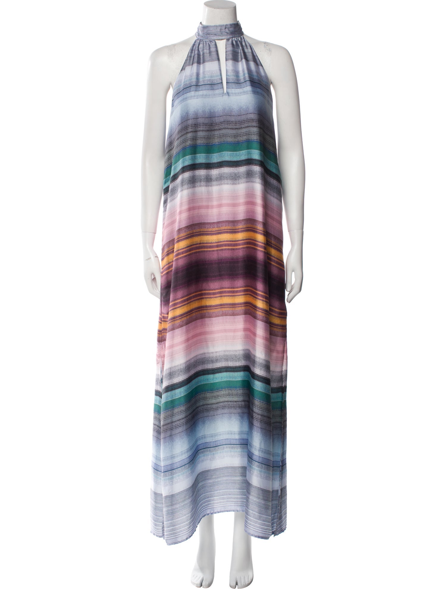 Waverly Grey Tie-Dye Print Long Dress