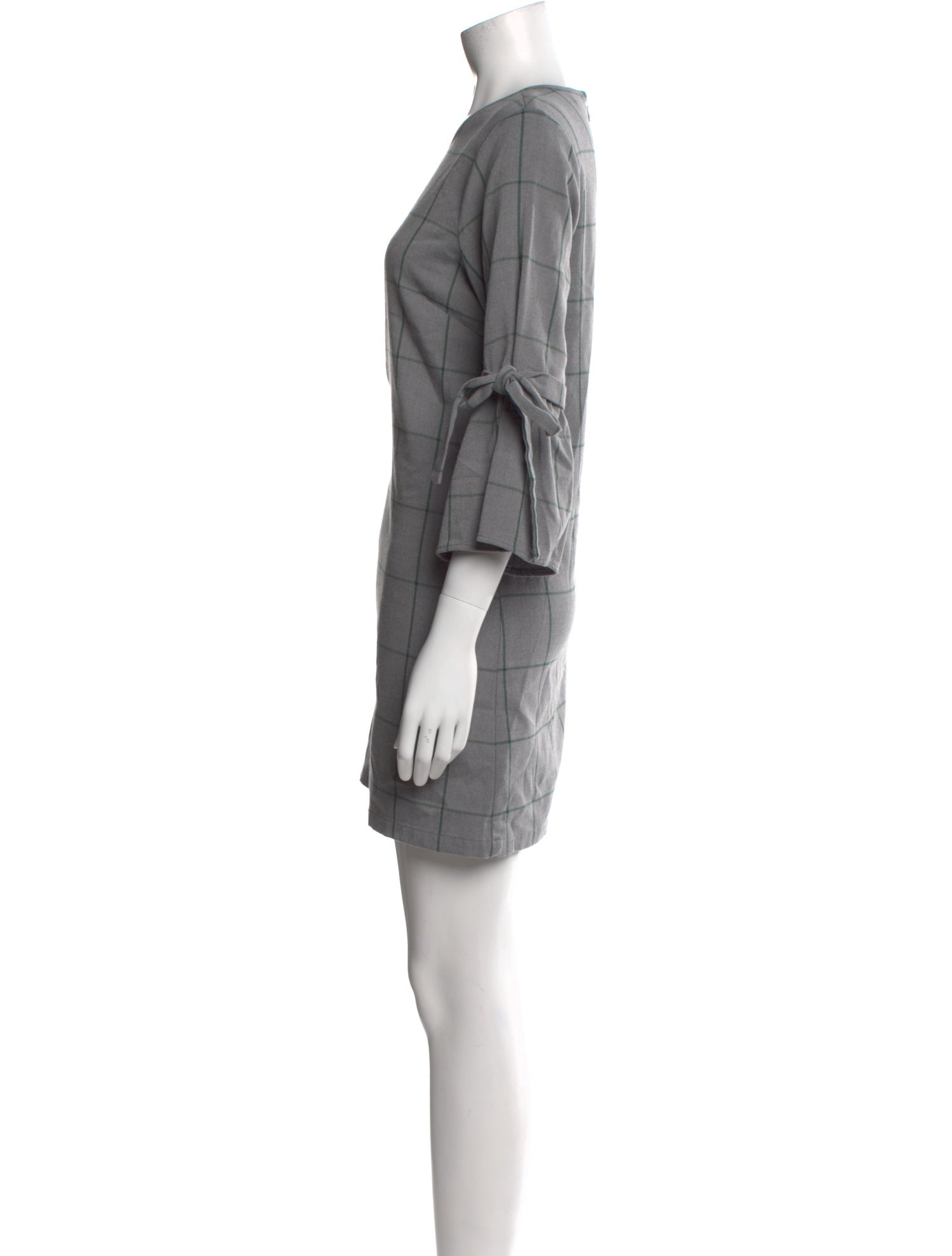 Waverly Grey Scoop Neck Mini Dress