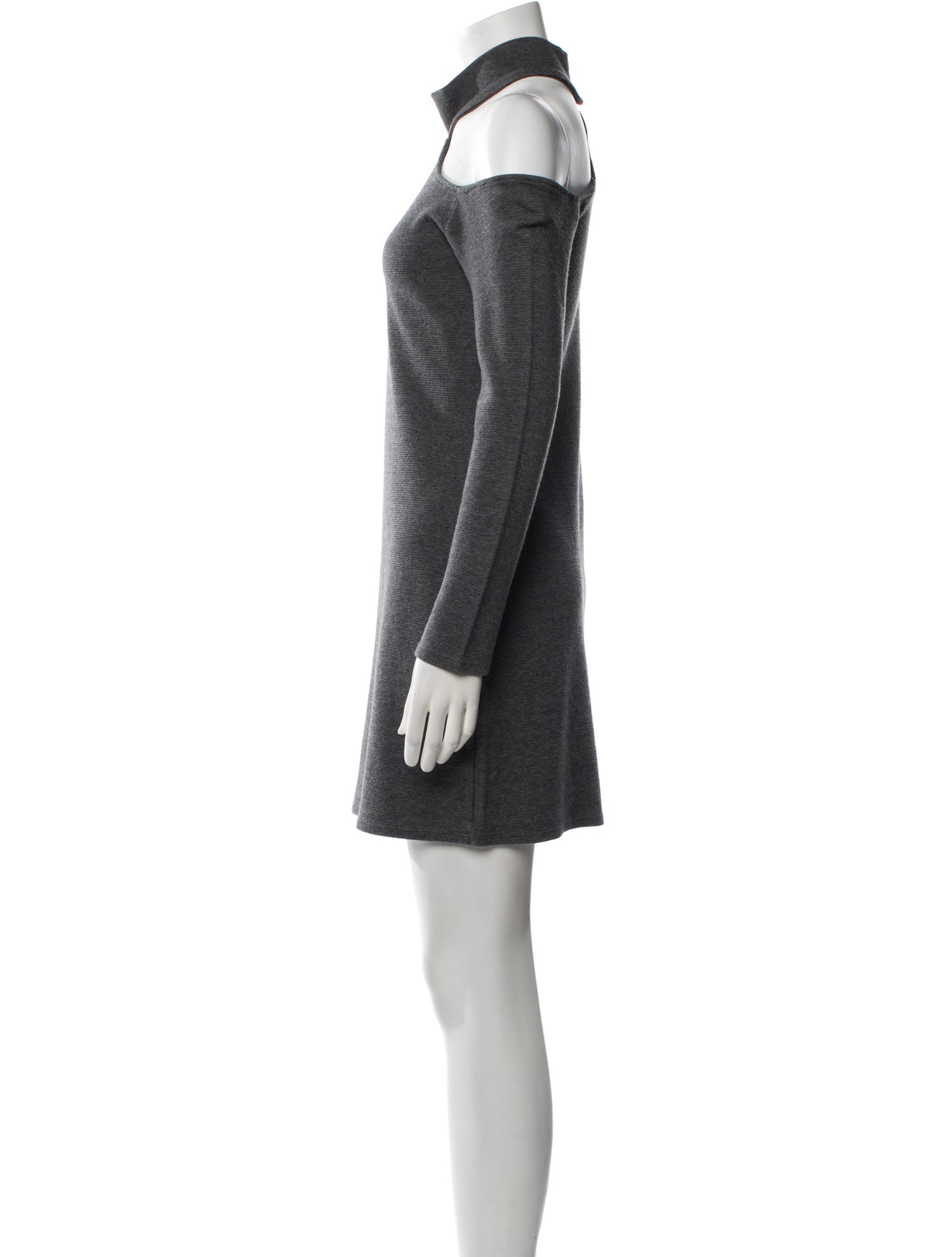Waverly Grey Mock Neck Mini Dress