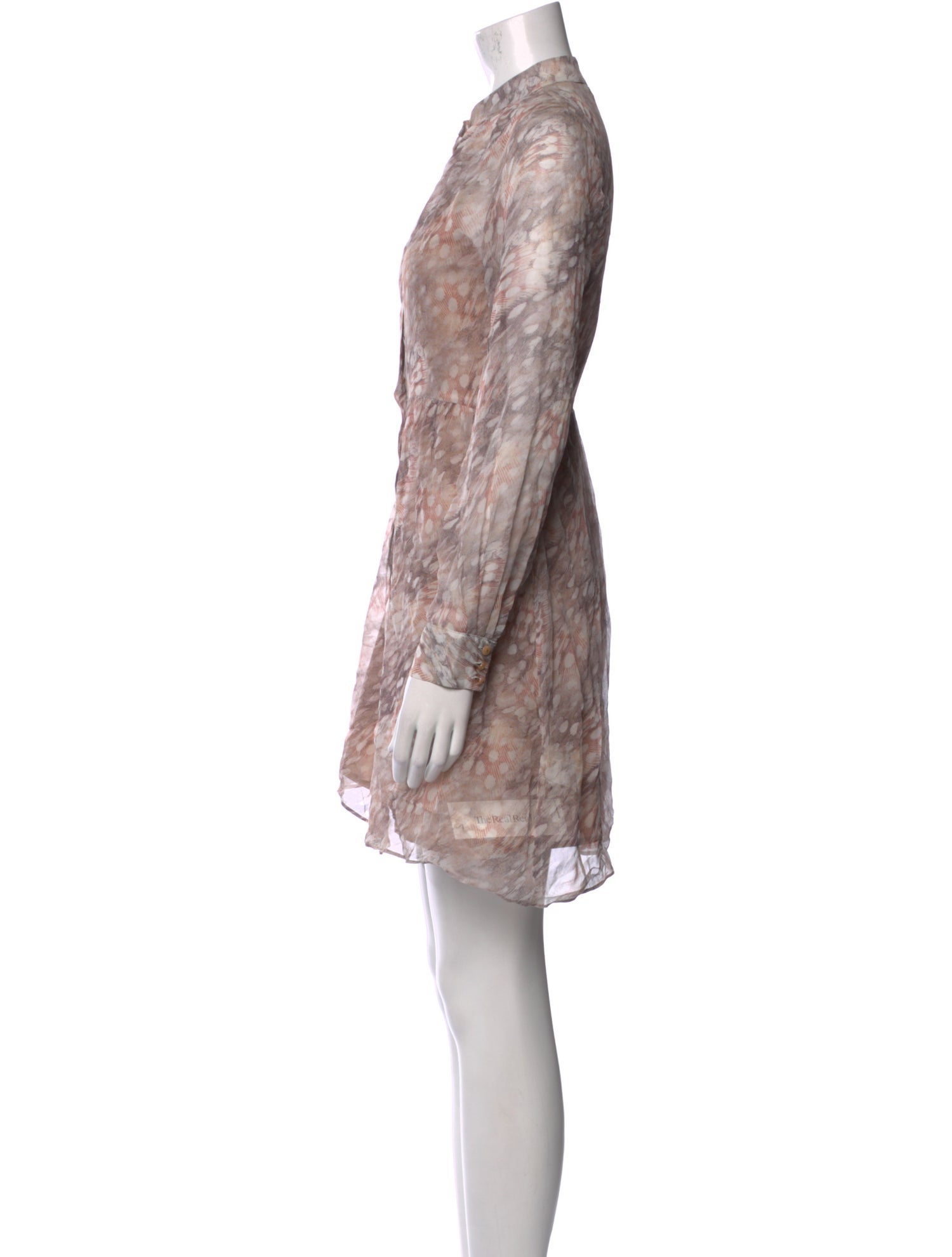 Waverly Grey Silk Mini Dress