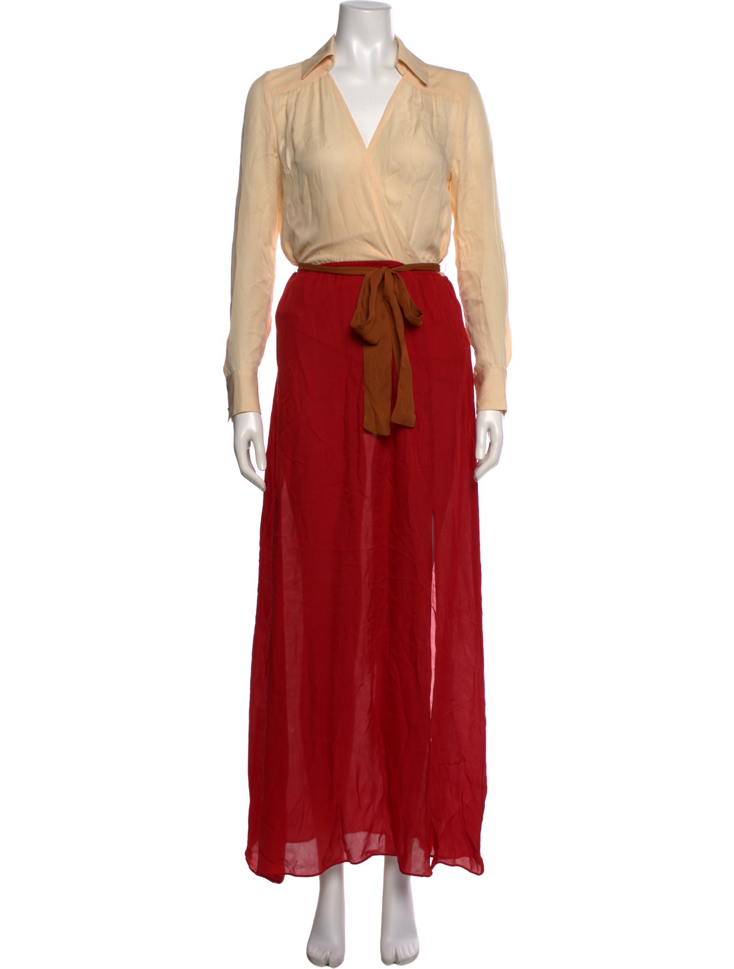 Waverly Grey Silk Long Dress