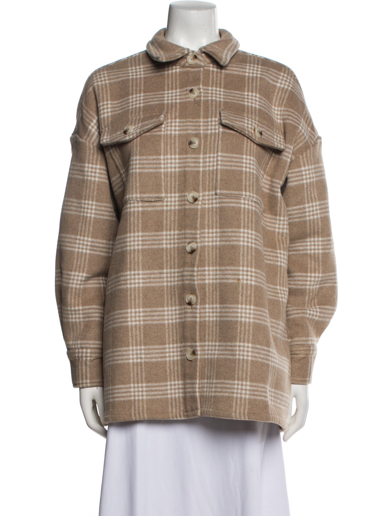 Who What Wear Plaid Print Coat