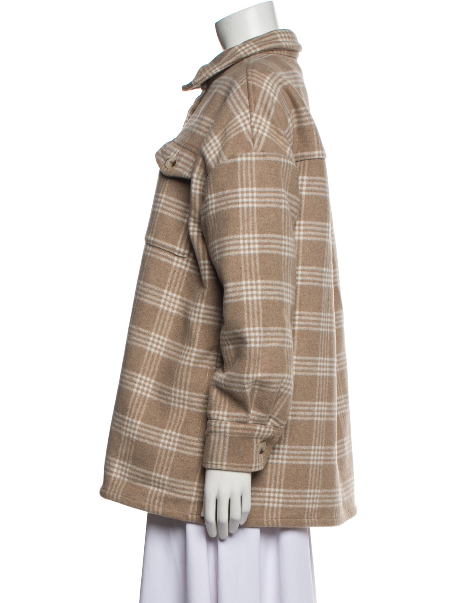 Who What Wear Plaid Print Coat