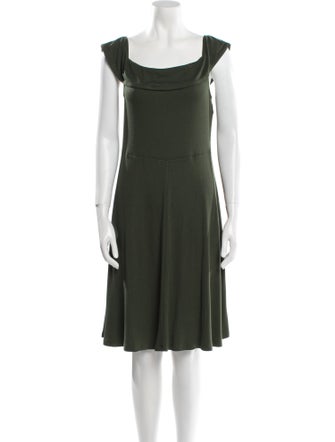 Who What Wear Cowl Neck Knee-Length Dress