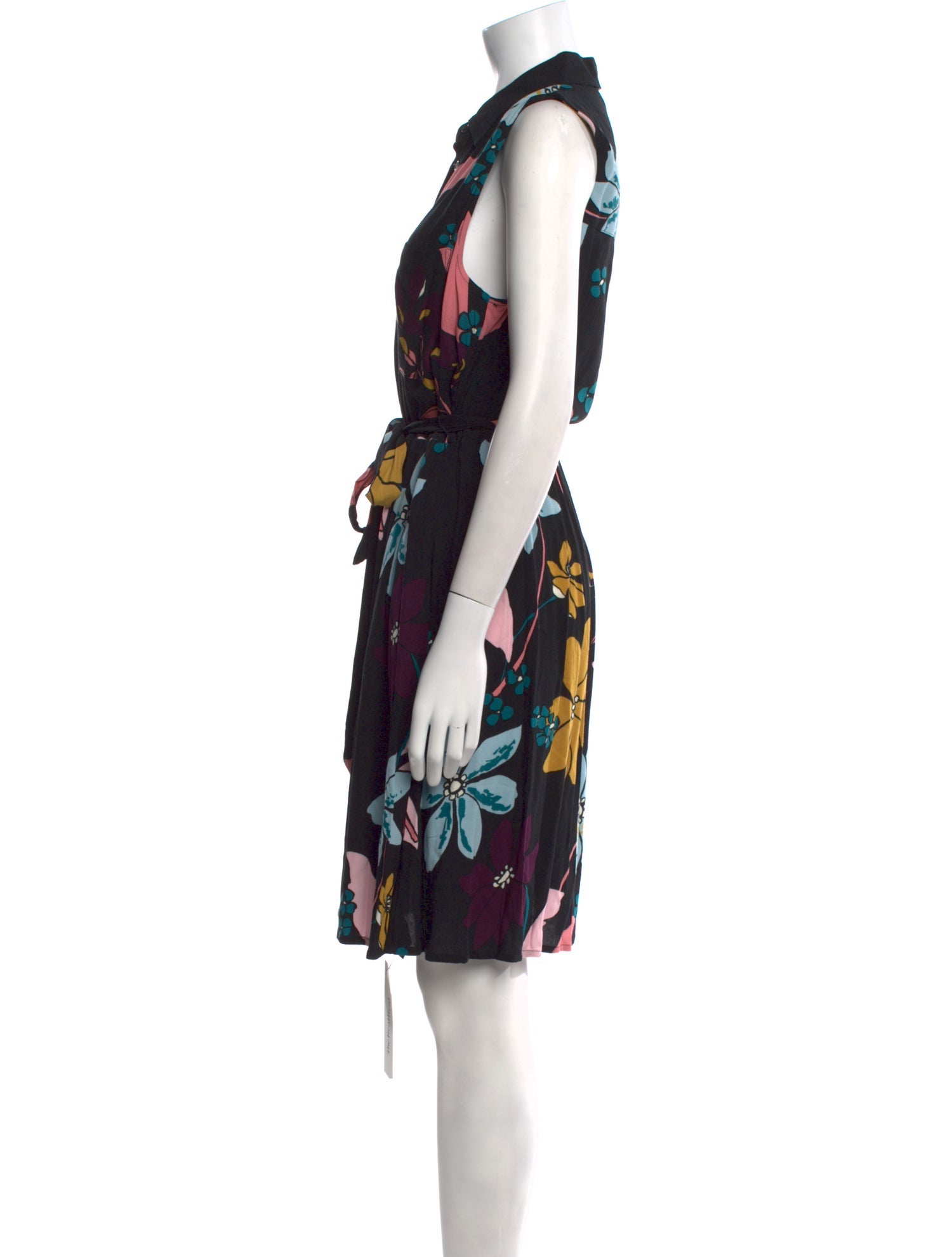 Who What Wear Floral Print Knee-Length Dress