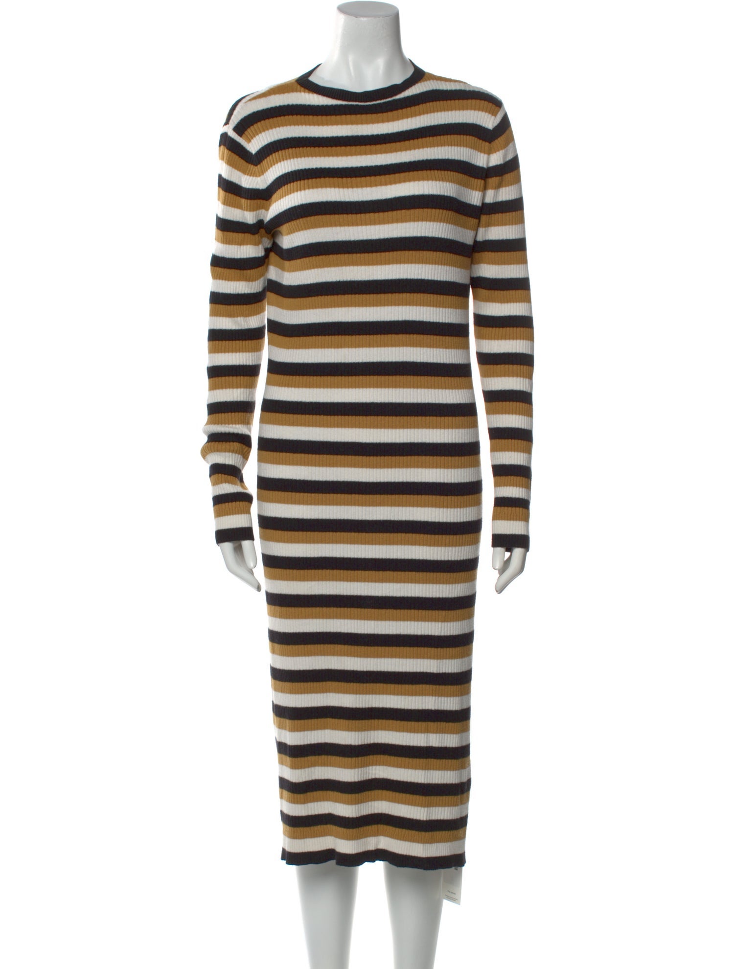 Who What Wear Striped Midi Length Dress