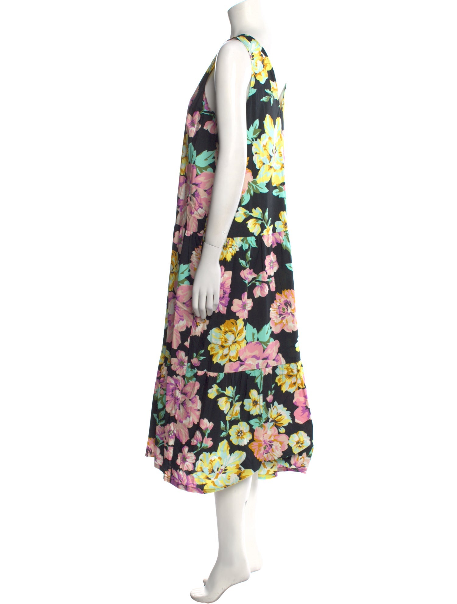 Who What Wear Floral Print Long Dress