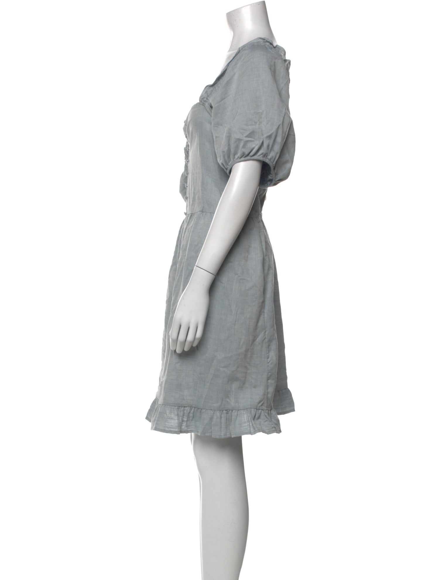 Who What Wear Square Neckline Knee-Length Dress