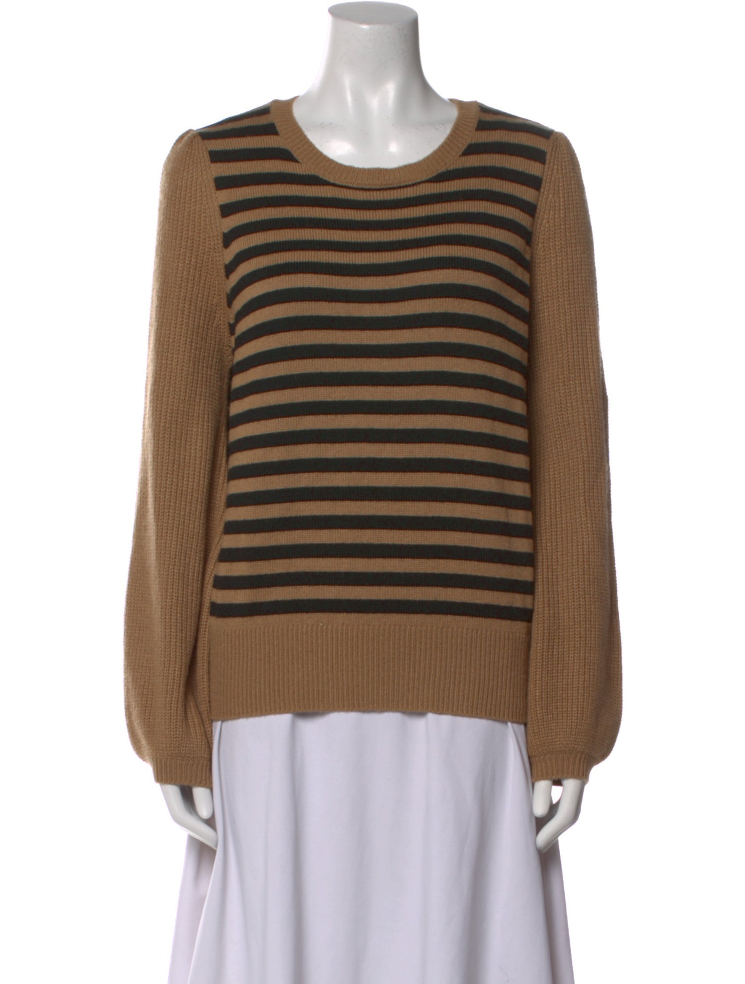 Who What Wear Striped Scoop Neck Sweater