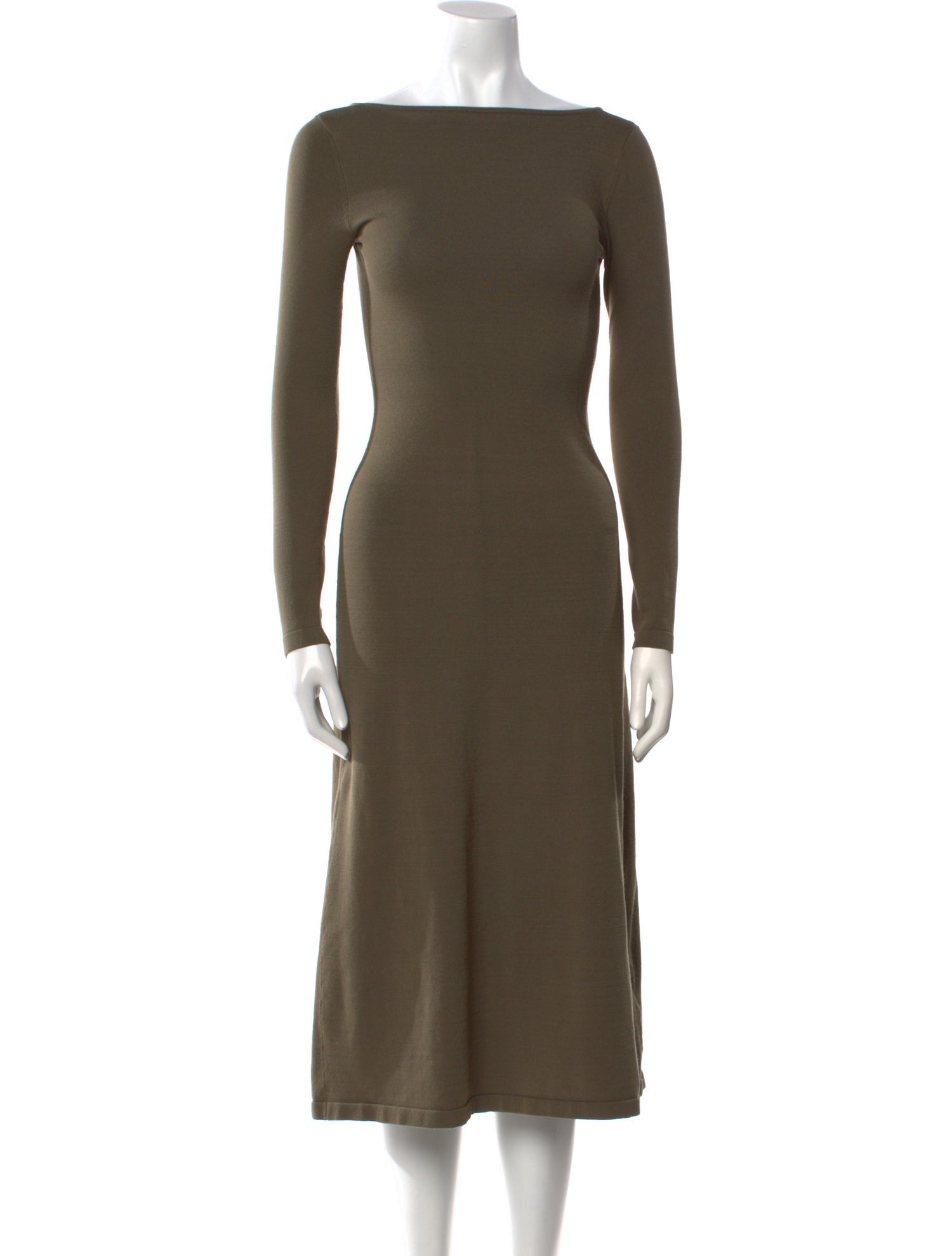 Who What Wear Bateau Neckline Midi Length Dress