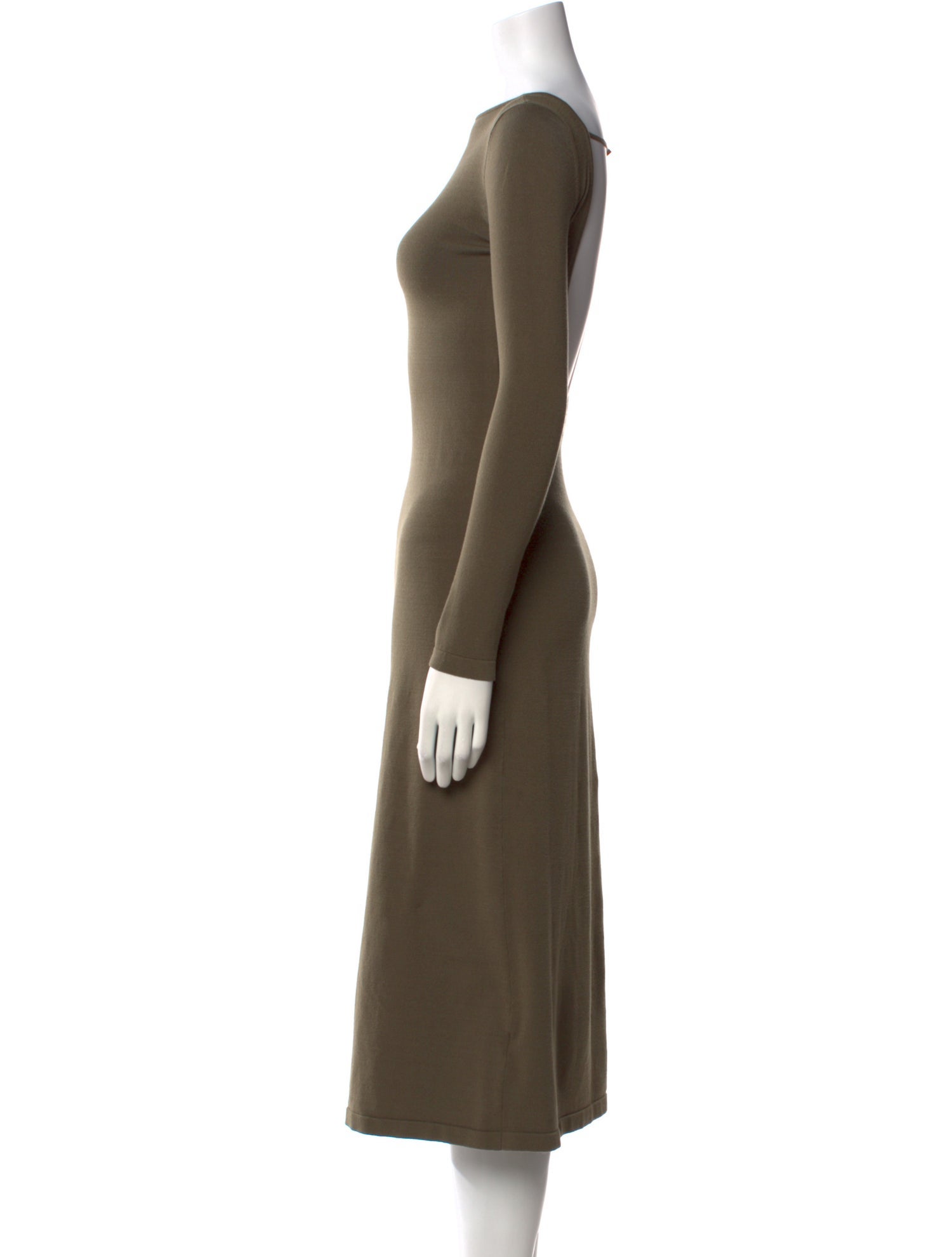 Who What Wear Bateau Neckline Midi Length Dress