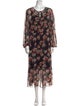 Who What Wear Floral Print Long Dress