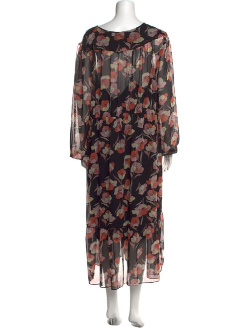 Who What Wear Floral Print Long Dress