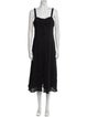 Who What Wear Square Neckline Midi Length Dress