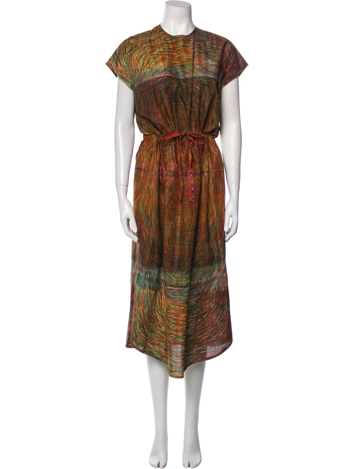 Anntian Printed Long Dress