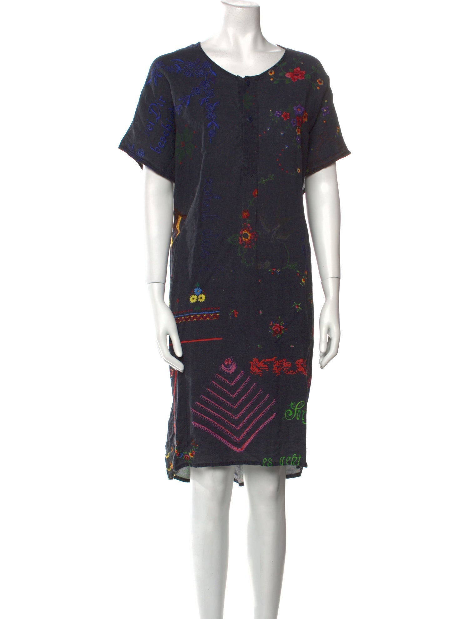 Anntian Linen Midi Length Dress