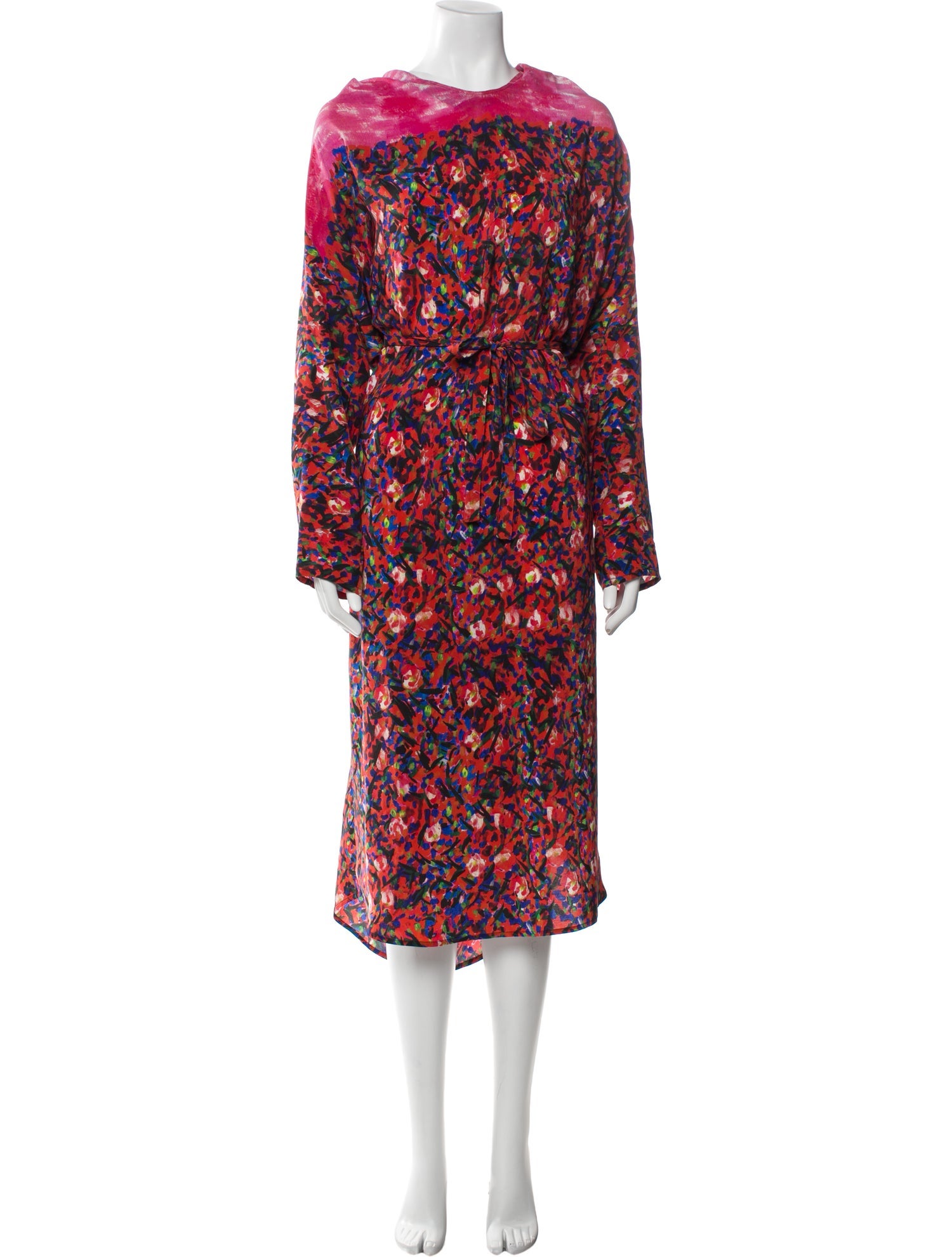 Anntian Silk Long Dress