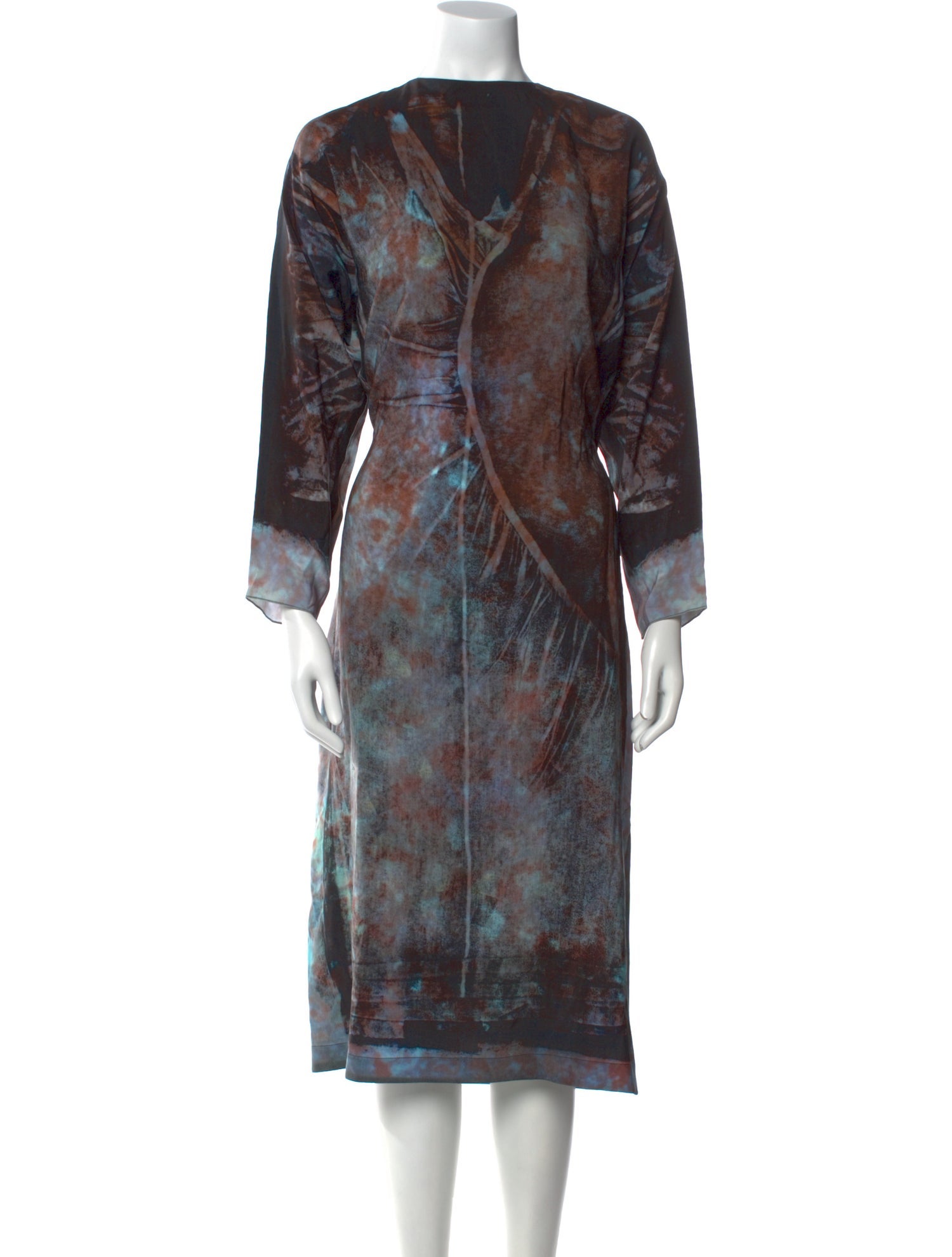 Anntian Silk Midi Length Dress