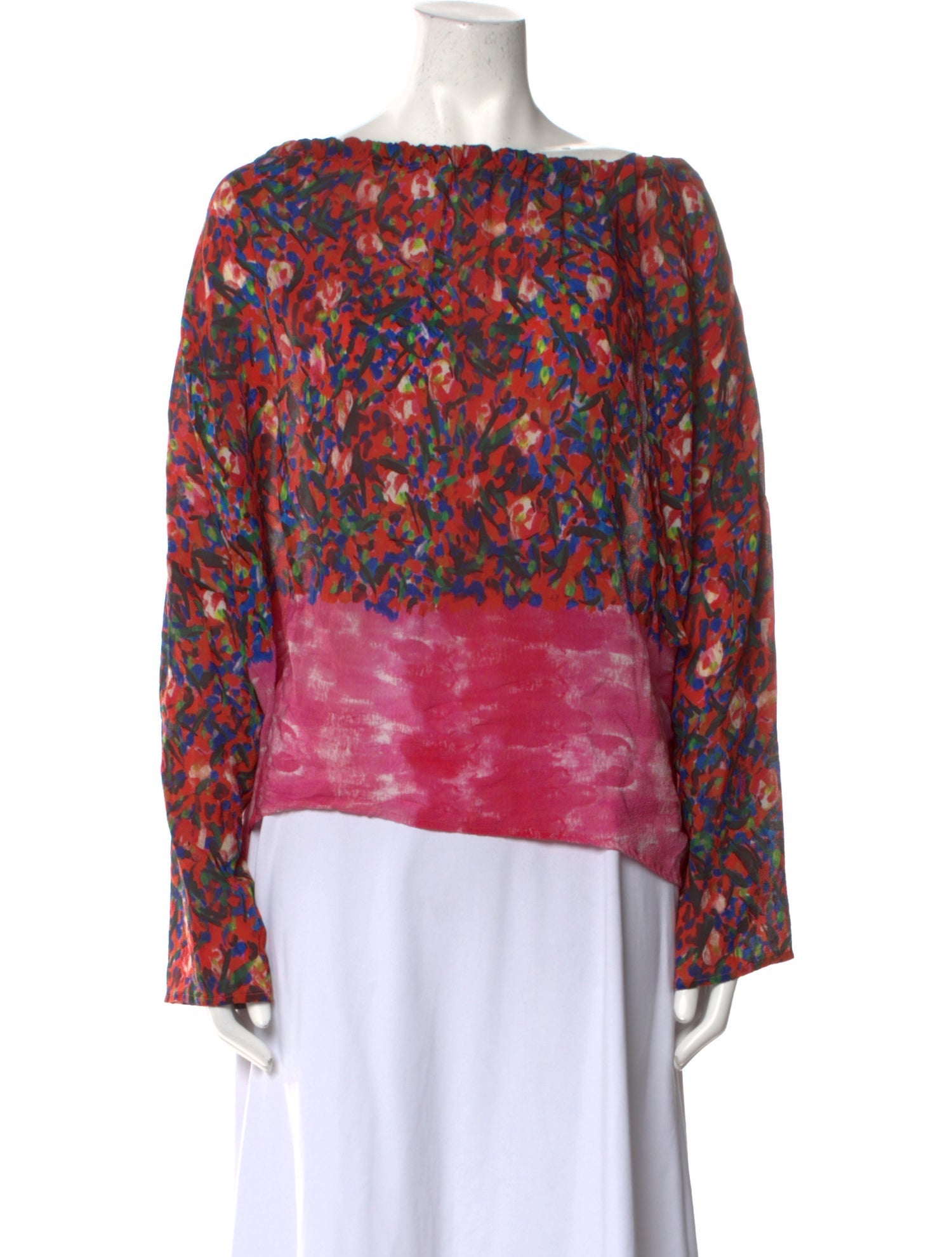 Anntian Silk Printed Blouse