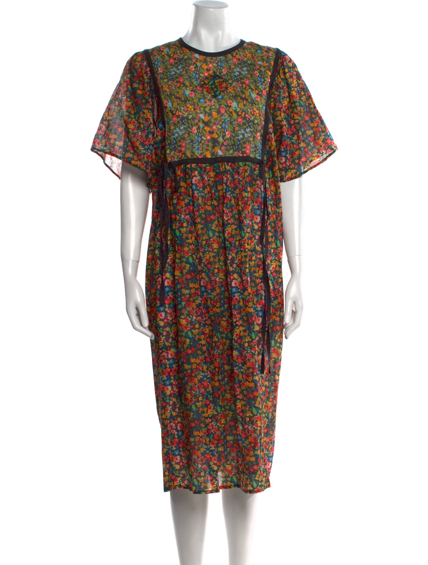 Anntian Linen Midi Length Dress