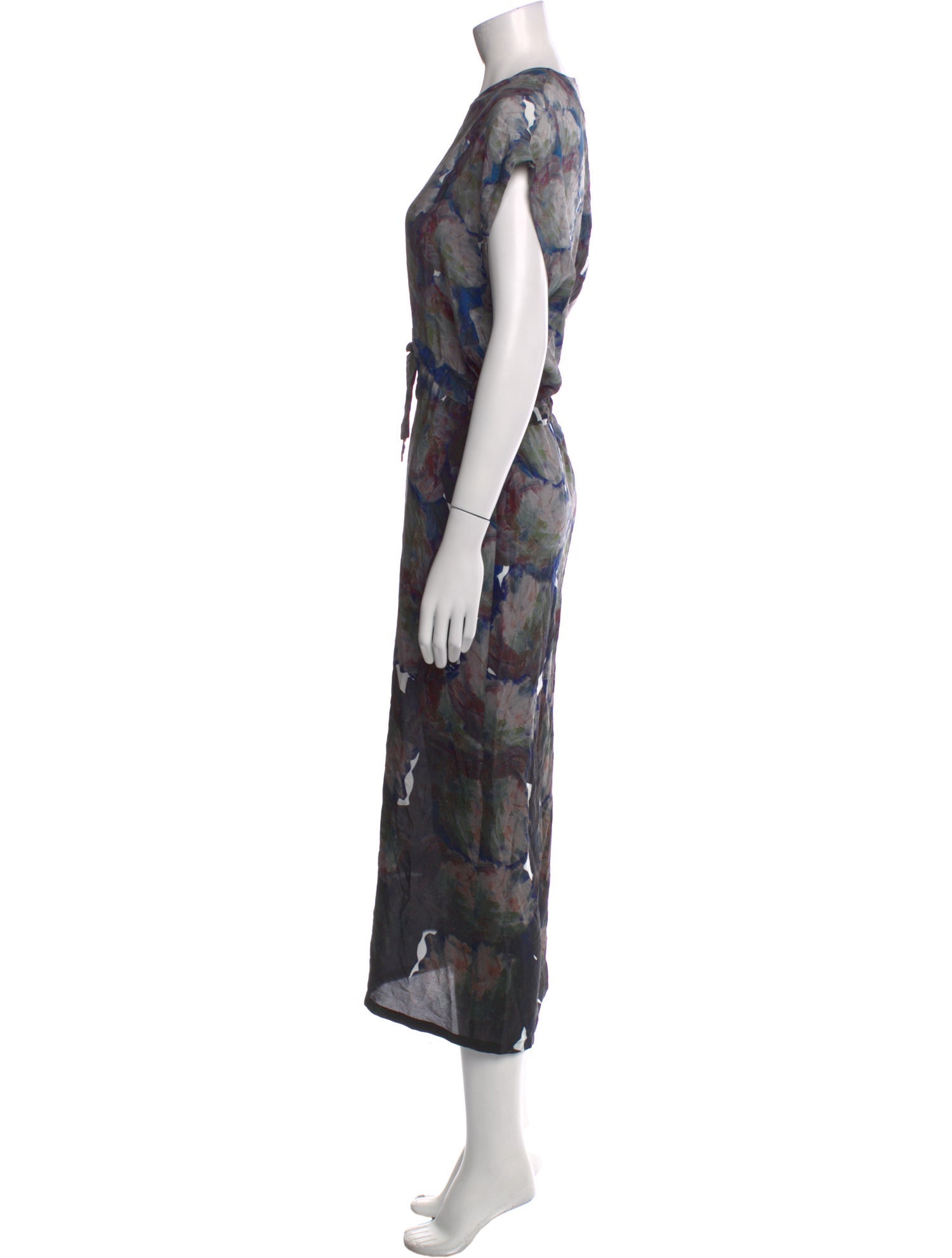 Anntian Silk Long Dress