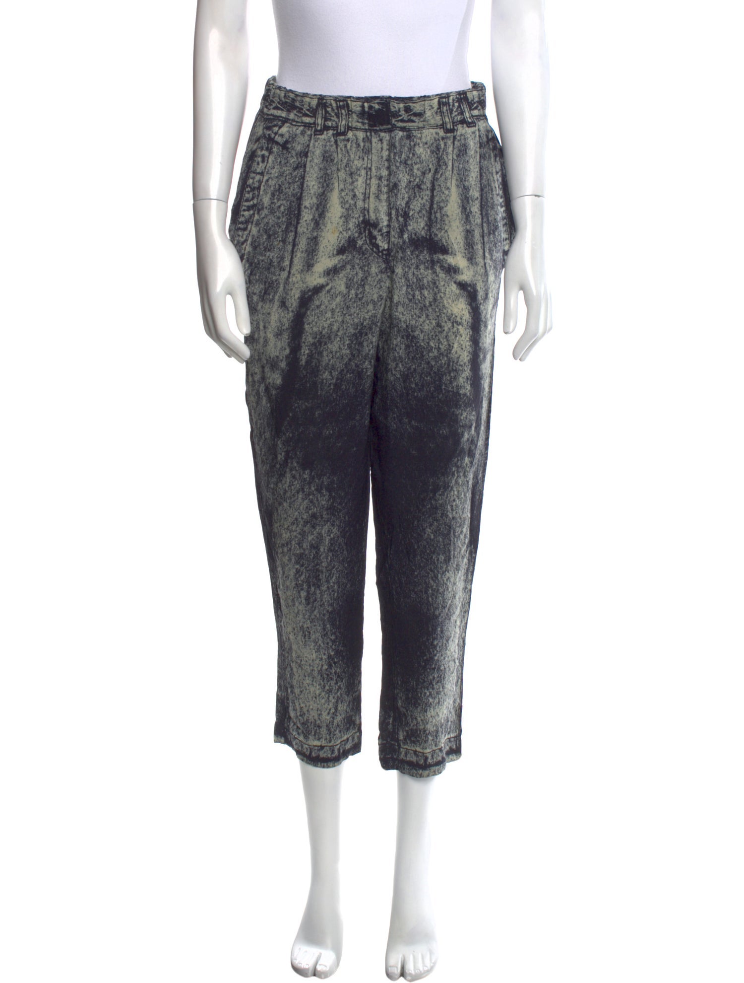 Anntian Silk Straight Leg Pants